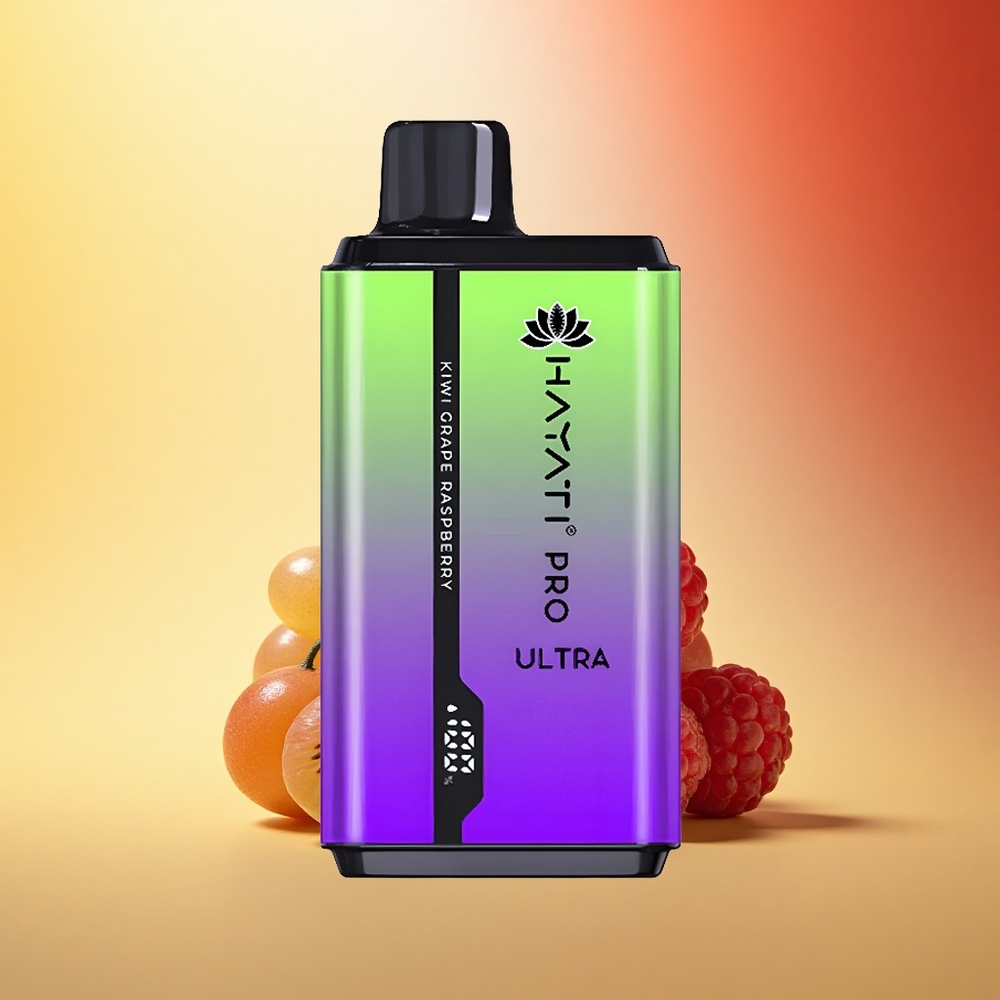 Hayati Pro Ultra 15000 Puffs Kivi Grozdje Malina 850mAh 12ml
