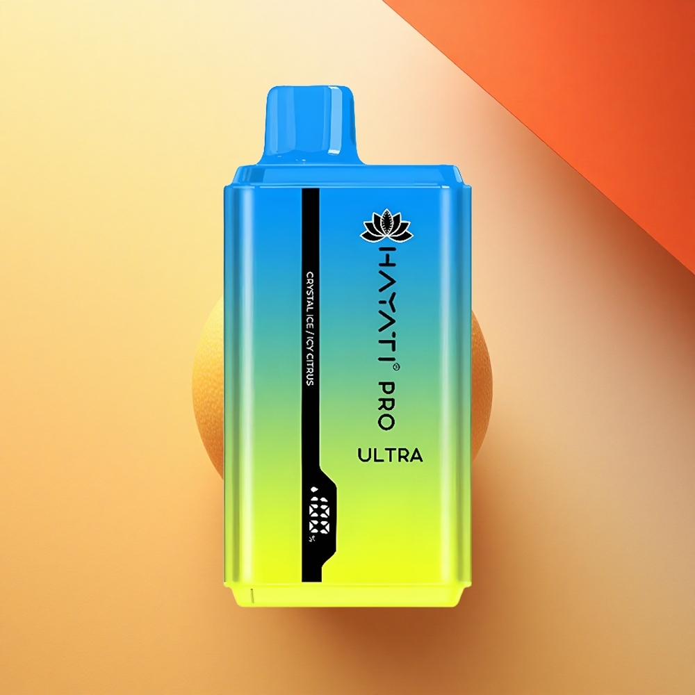 Hayati Pro Ultra 15000 Puffs Kristalni Led Mrazni Citrus z 850mAh in 2% Nikotina