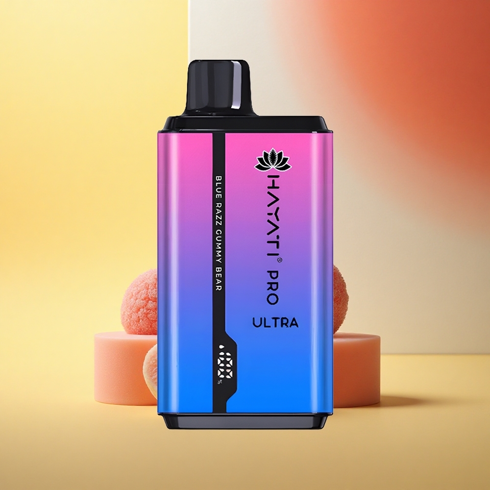 Hayati Pro Ultra 15000 Puffs Modra Malinasta Gumi Medvedek 850mAh 2 12ml