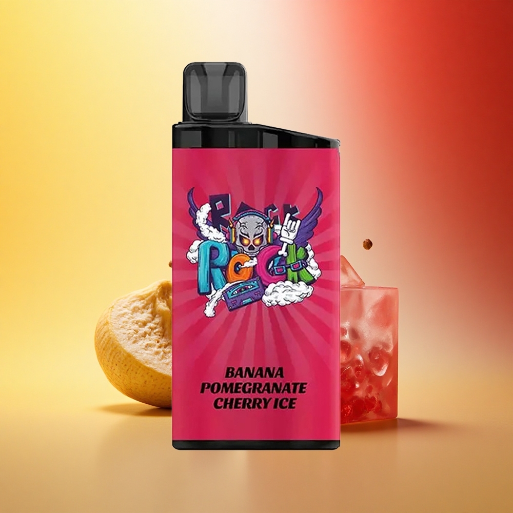 IGET Bar 3500 Puffs Banana Granatno Češnjevo Ledeno 1.2 Ohm Mesh 1400 mAh