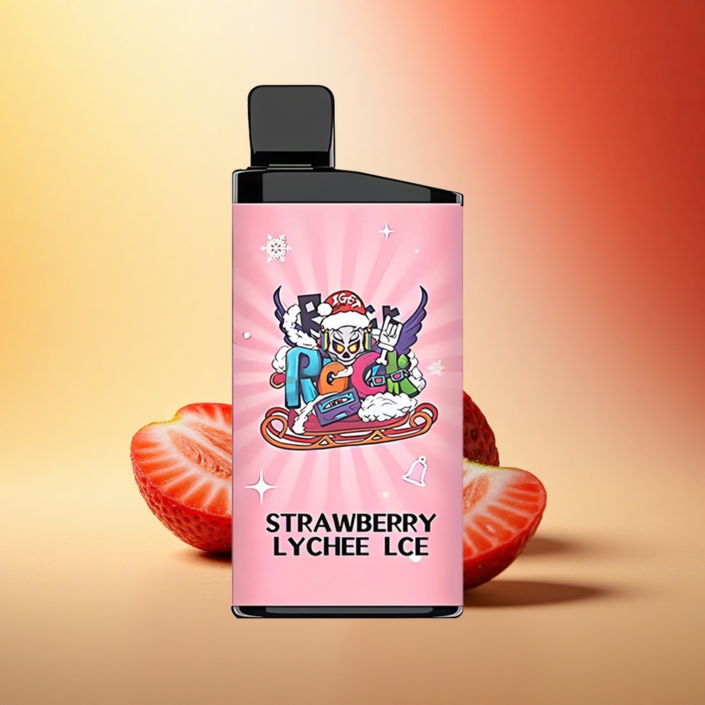 IGET Bar 3500 Puffs Jagoda Liči Led 1400 mAh 1.2 Ohm