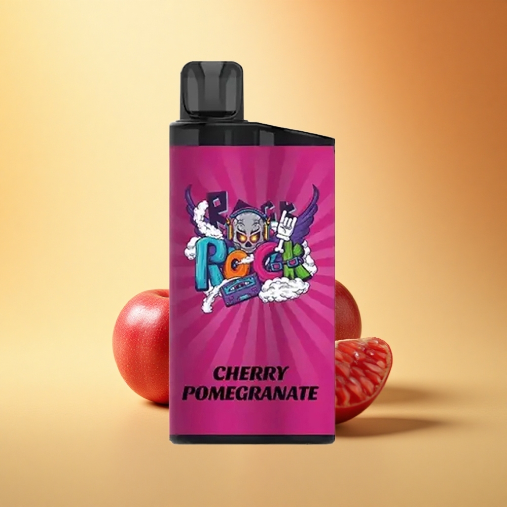 IGET Bar 3500 Puffs Češnja Granatni Križec 1400 mAh 1.2 Ohm Mrežasta Tuljava