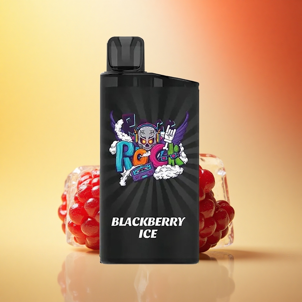 IGET Bar 3500 Puffs Črni Jagodni Led z 1400 mAh in 1,2 Ohm Mesh Tuljavo