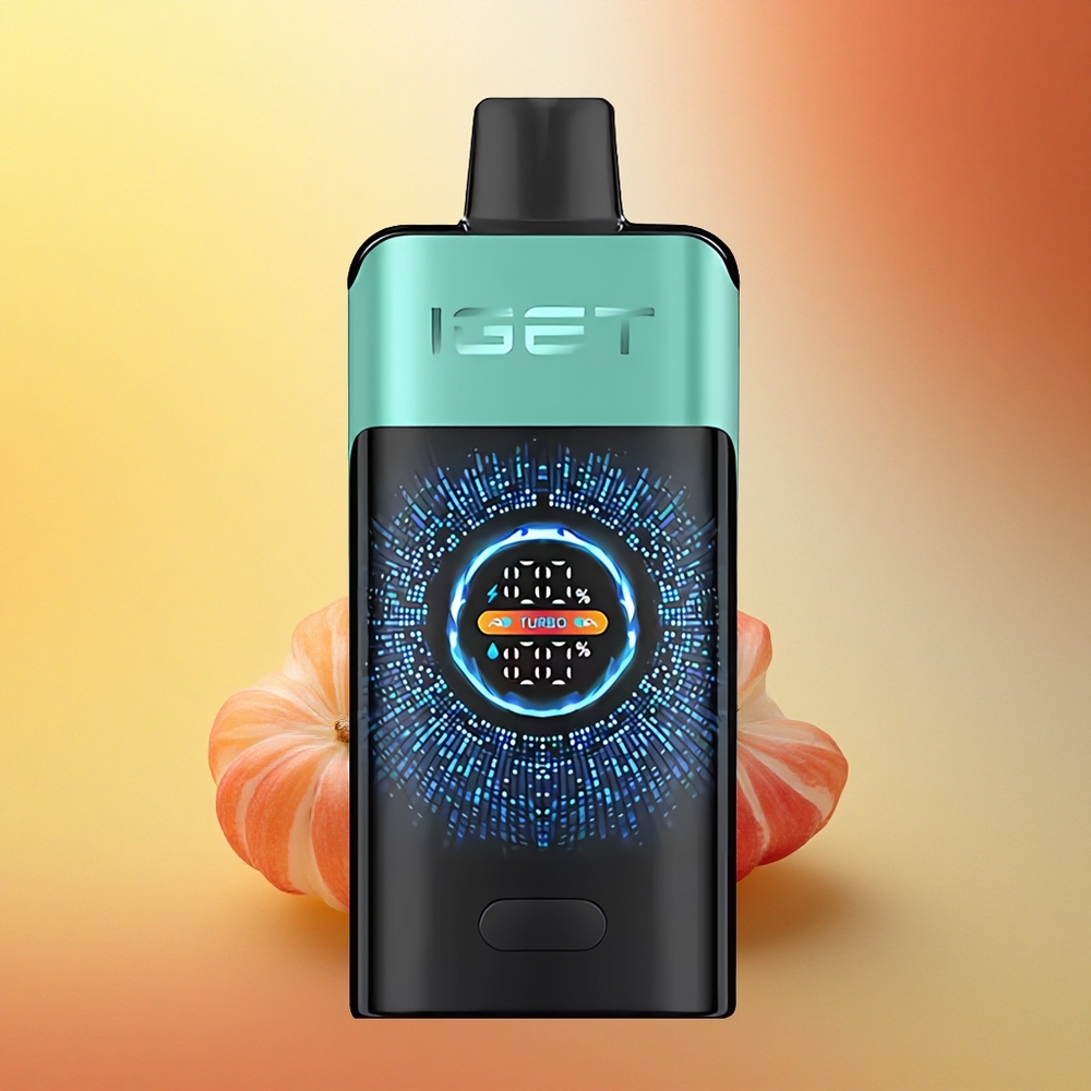 IGET ONE 12000 Puffs Gorska Pomladinska Meta Led z Velikim Ukrivljenim Barvnim Zaslonom in 2700 mAh Baterijo