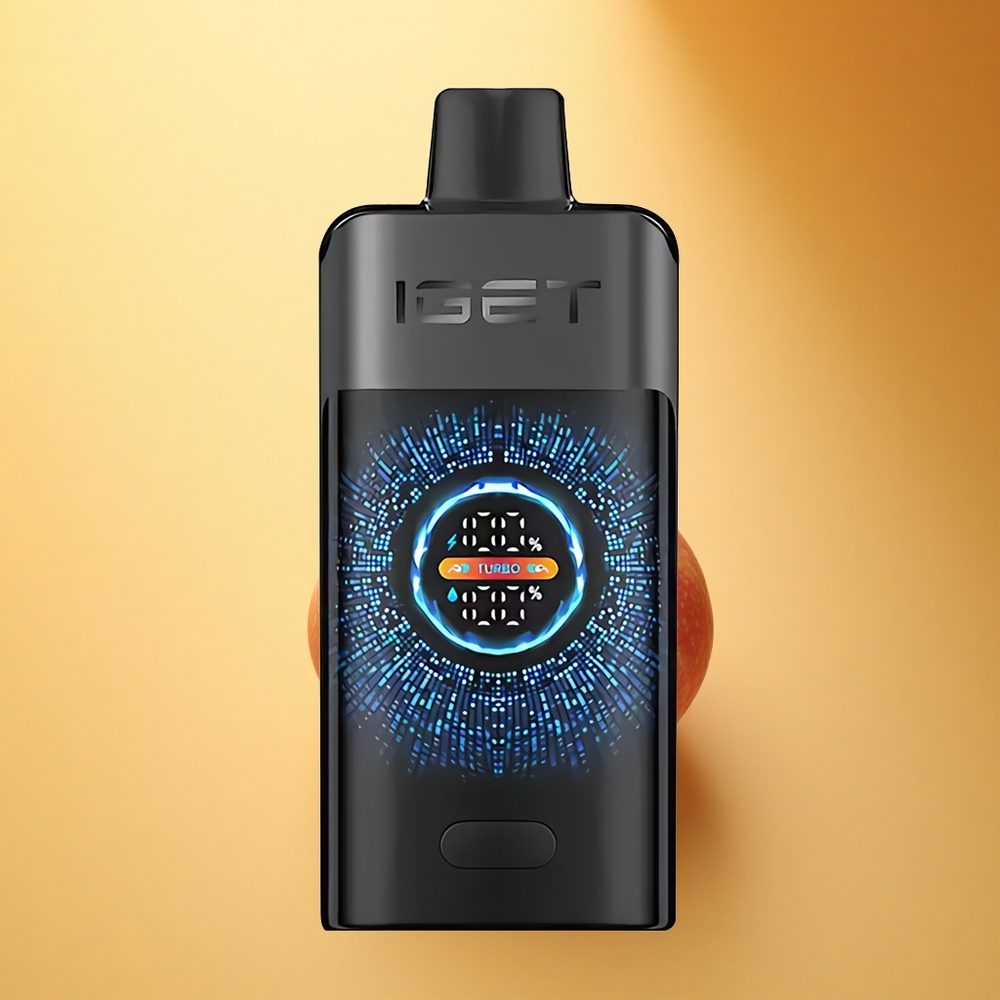 IGET ONE 12000 Puffs Črni Gozd Dvojni Plet 2700 mAh Velik Zaslon