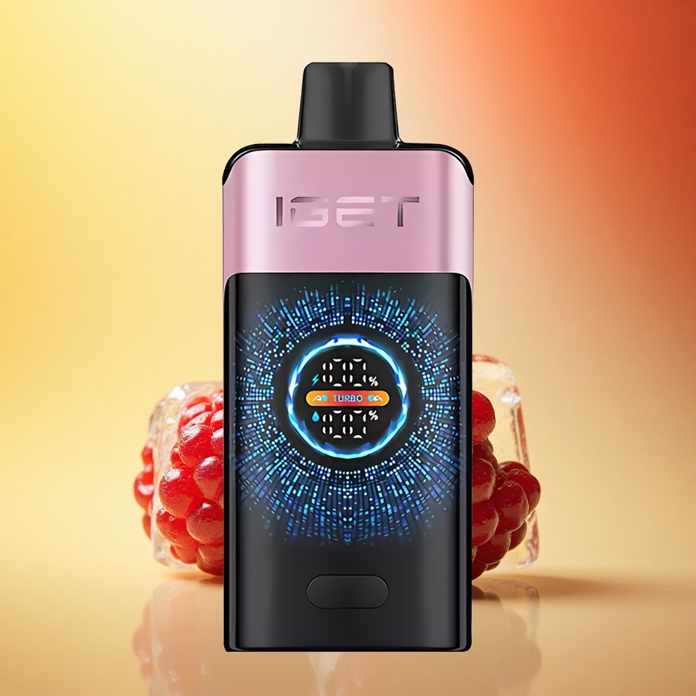 IGET ONE 12000 Puffs Črni Ovod Dual Mesh Ekran 2700 mAh