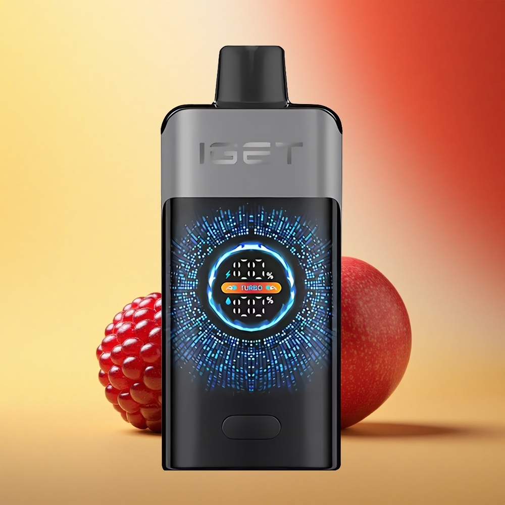 IGET ONE 12000 Puffs Črni robid Cherry Granat Dual Mesh Battery 2700