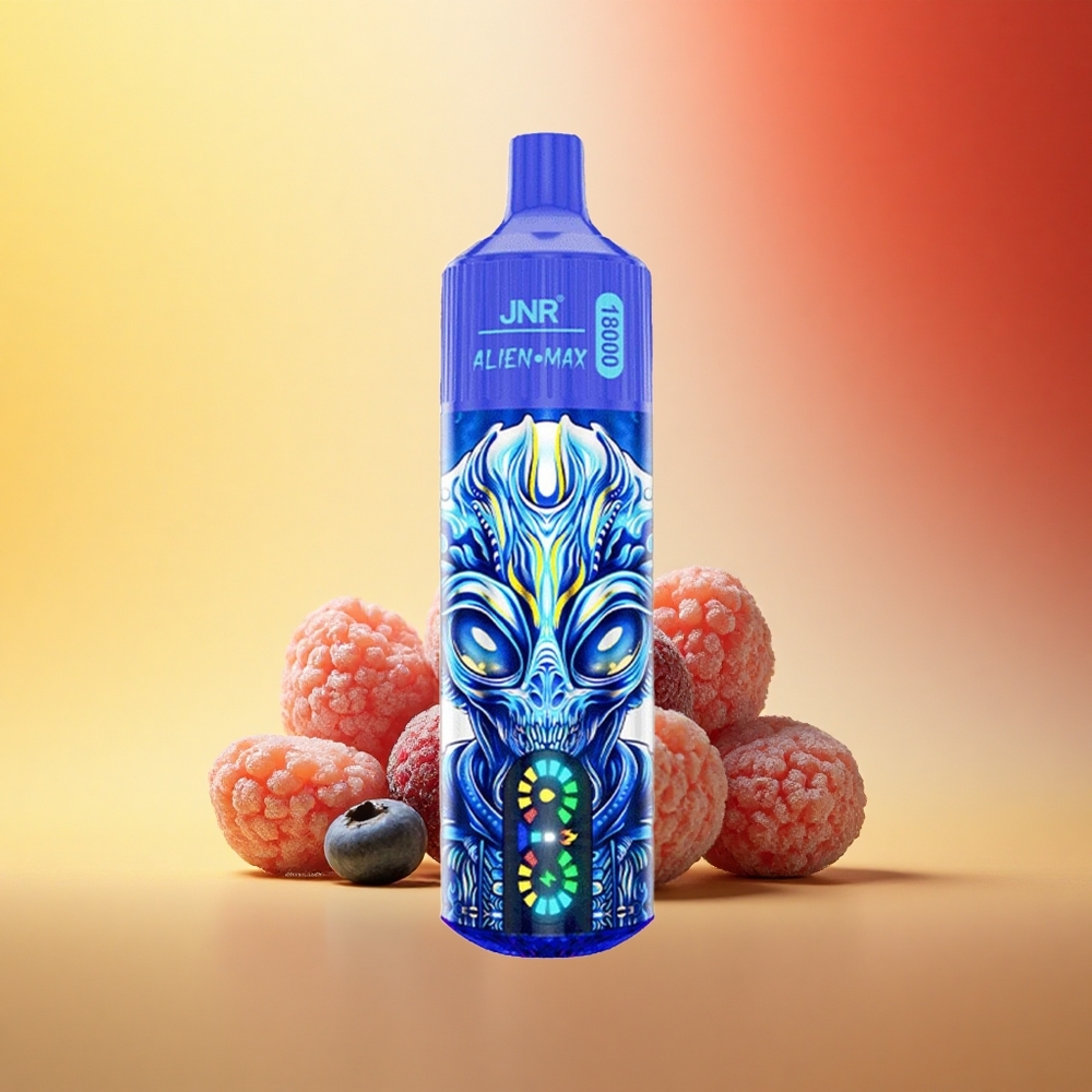 JNR Alien Max 18000 Borovnica Na Ledu z Dvojno Mrežo in Hitrim Polnjenjem