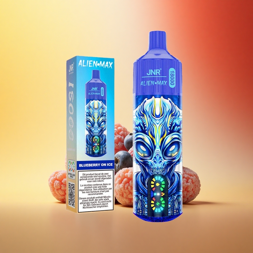 JNR Alien Max 18000 Borovnica Na Ledu z Dvojno Mrežo in Hitrim Polnjenjem