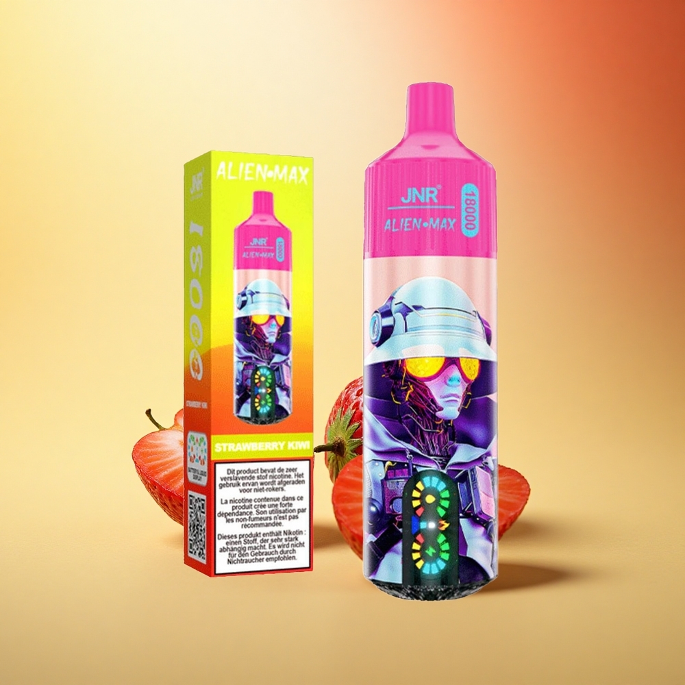 JNR Alien Max 18000 Jagoda Kivi Dvojno Jedro Hitri Polnilec