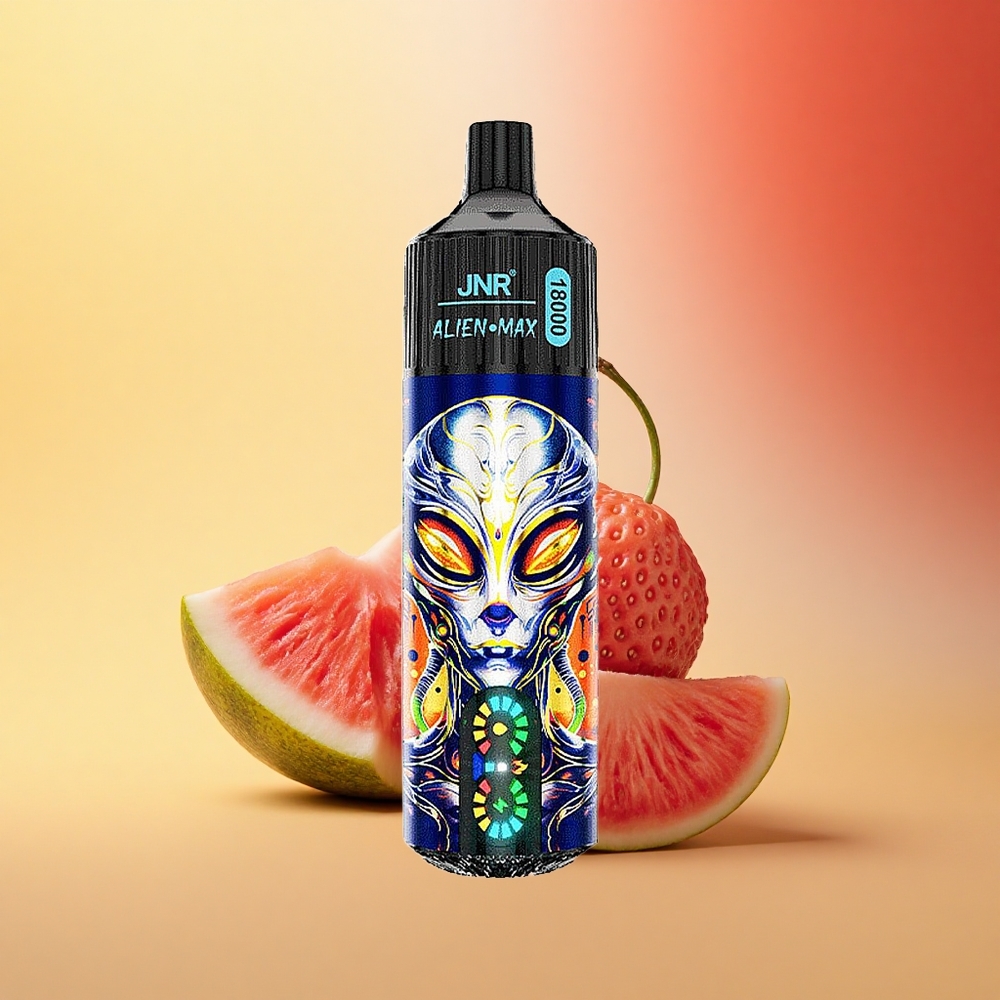 JNR Alien Max 18000 Jagoda Lubenica Mehurčki z Dvojno Mrežno Tuljavo in Hitrim Polnjenjem Type-C