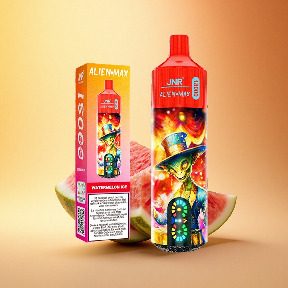 JNR Alien Max 18000 Lubenica Ledeni z Dual Mesh in Tip-C Hitro Polnjenje