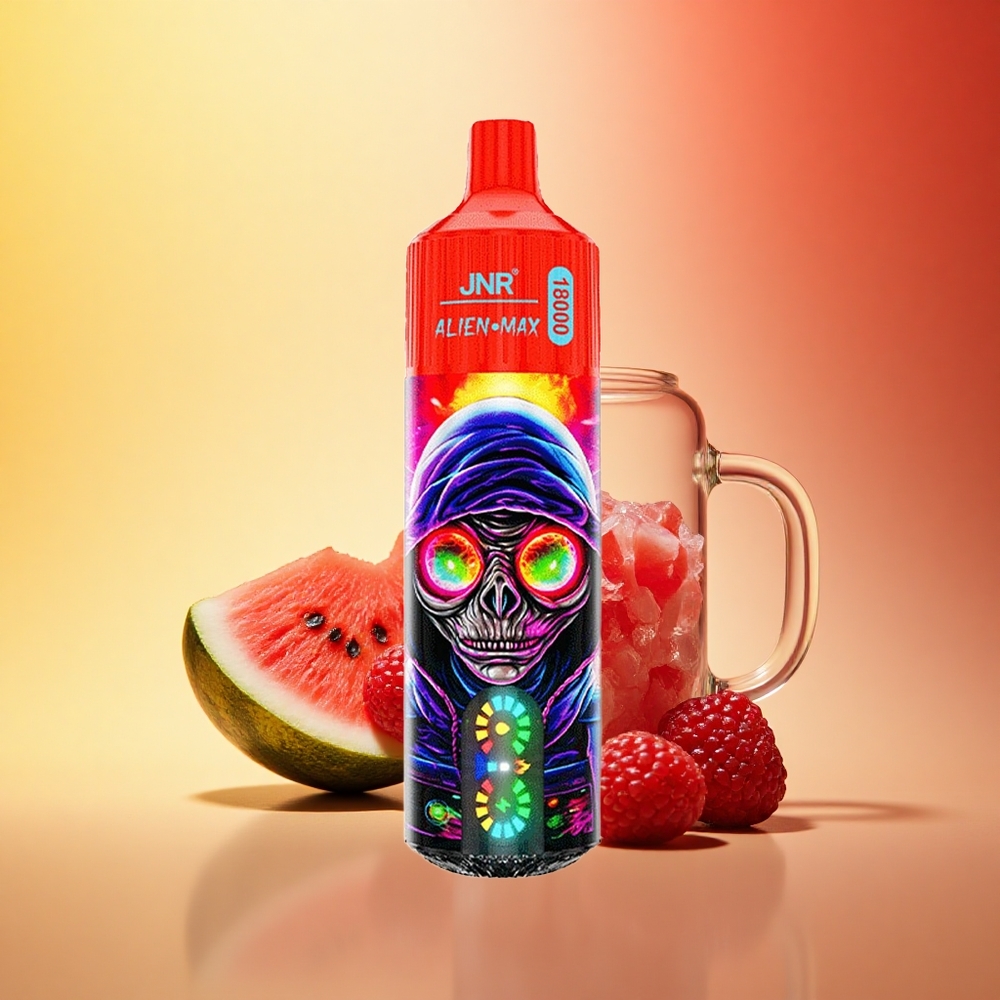 JNR Alien Max 18000 Malinovka Lubenica Led Dual Mesh Hitra Polnitev