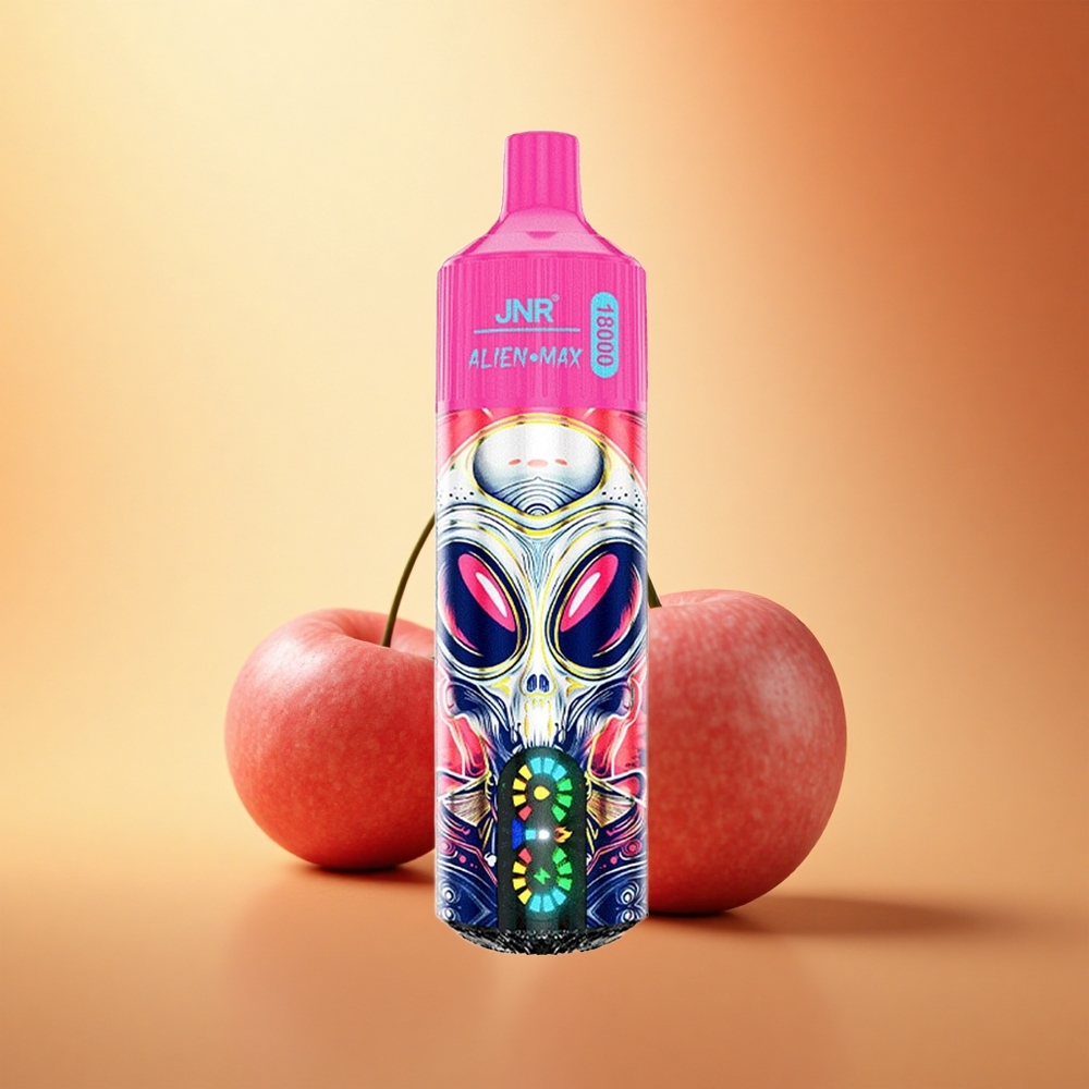 JNR Alien Max 18000 Češnjeva Jagoda Dvojni Srcni Vložek & Hitri Polnilec Tip-C