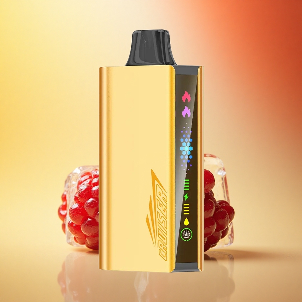 JNR Cruiser 12000 Črni Jagodični Led z 25ml E-tekočino in Dvojnim Mesh Tuljavom