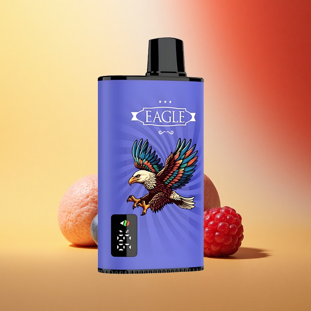 JNR EAGLE Smart 23000 Boravnica Malina Češnja Digitalni Zaslon 1.0ohm Mrežasta Tuljava