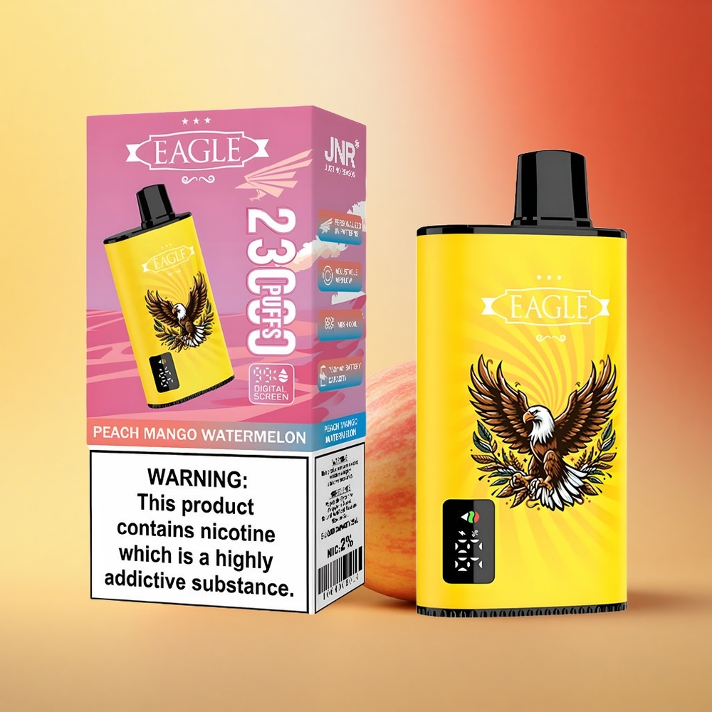 JNR EAGLE Smart 23000 Breskva Mango Lubenica z Digitalnim Zaslonom in Nastavljivim Zračnim Tokom