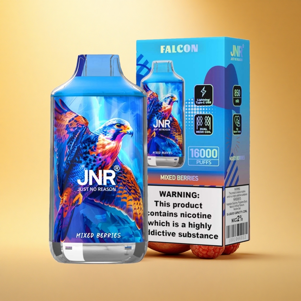 JNR Falcon 16000 Mešane Jagode 850 mAh Dual Mesh