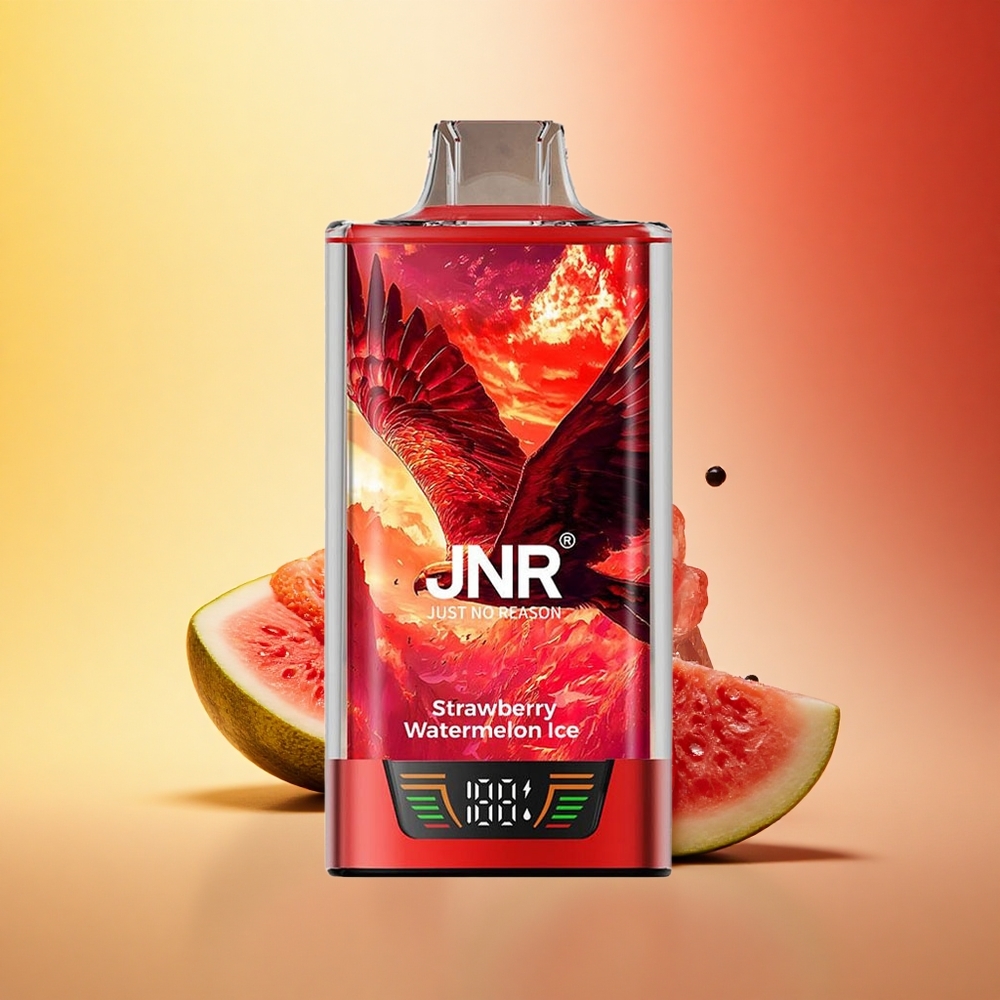 JNR Falcon Pro 28000 Jagoda Lubenica Led z 30ml in Dual Mesh Coil