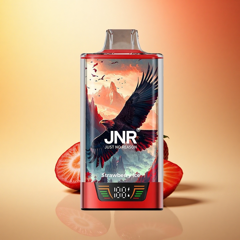 JNR Falcon Pro 28000 Jagodni Led z 30ml in Dual Mesh Coil