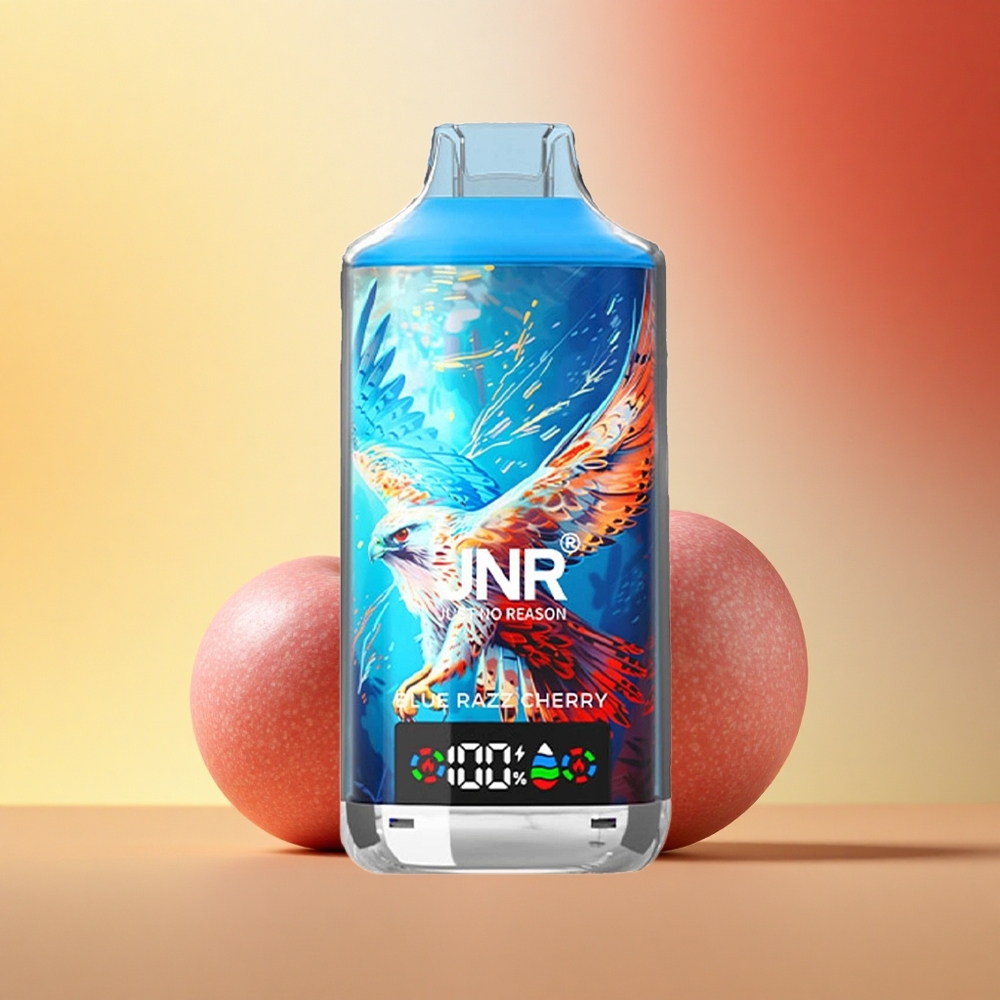 JNR Falcon X 18000 Modra Malča Češnja 18000 Pufov Dual Mesh Coil Type-C Hit