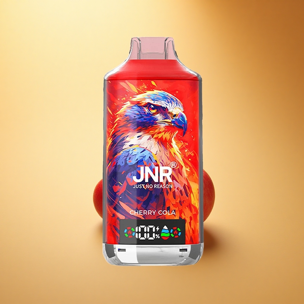 JNR Falcon X 18000 Češnjev Razlog 18000 Povdihov 24ml Dvojno Mrežno Jedro Tip-C Hitro Polnjenje