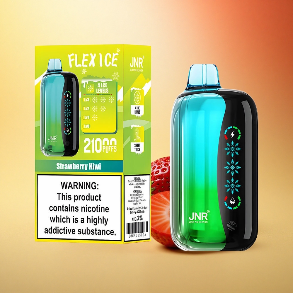 JNR Flex Ice 21000 Jagoda Kivi Led Prilagodljiv Zrak 26ml Dual Mesh