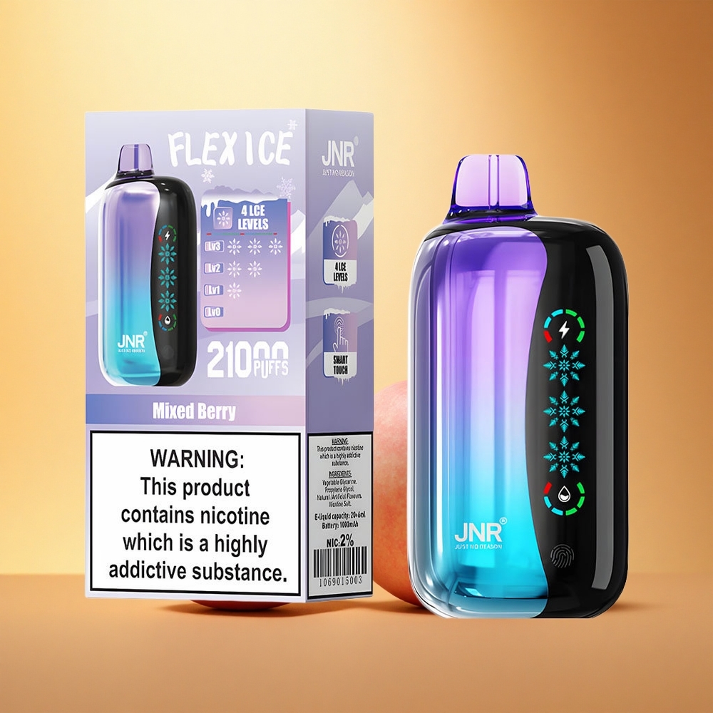 JNR Flex Ice 21000 Mešane Jagode Led Prilagodljiv 26ml Zrak Prilagodljiv