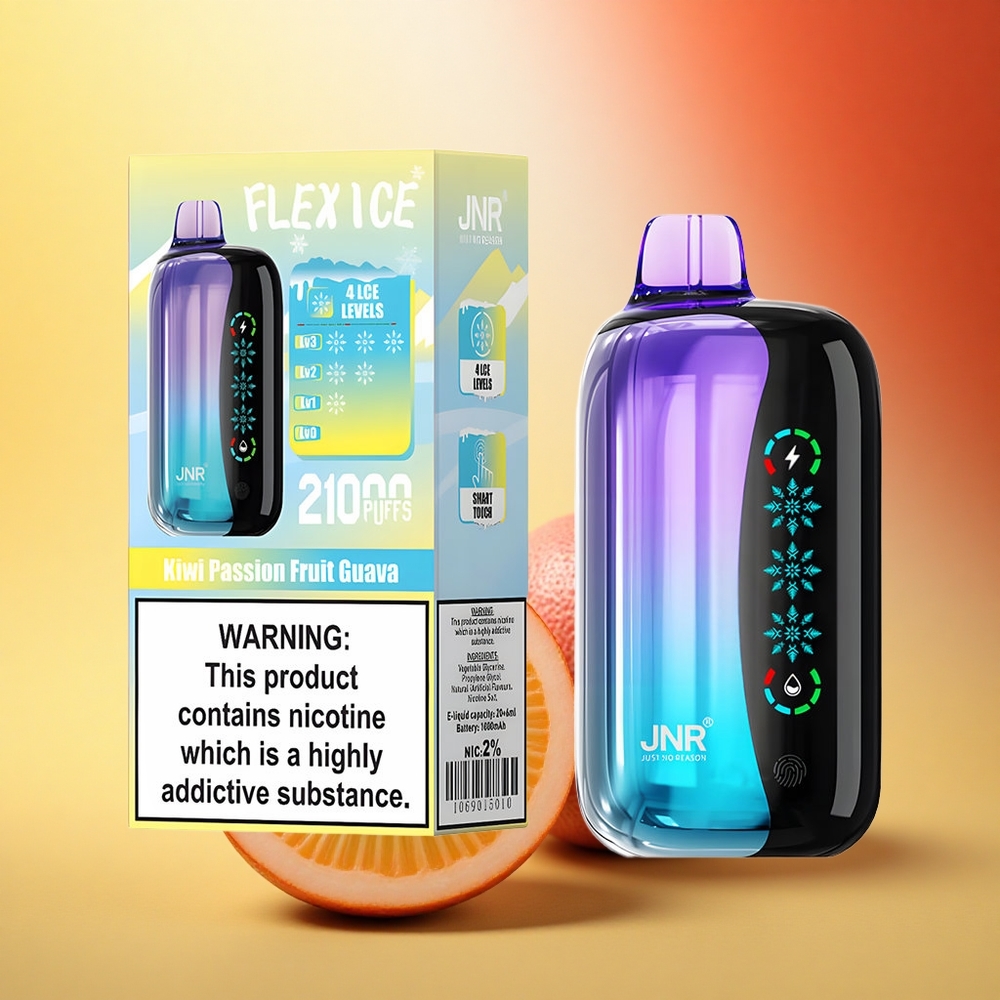 JNR Flex Ice 21000 Slovenski Pasijon Granadilla Guava Z nastavljivim ledom in 26ml E-tekočine