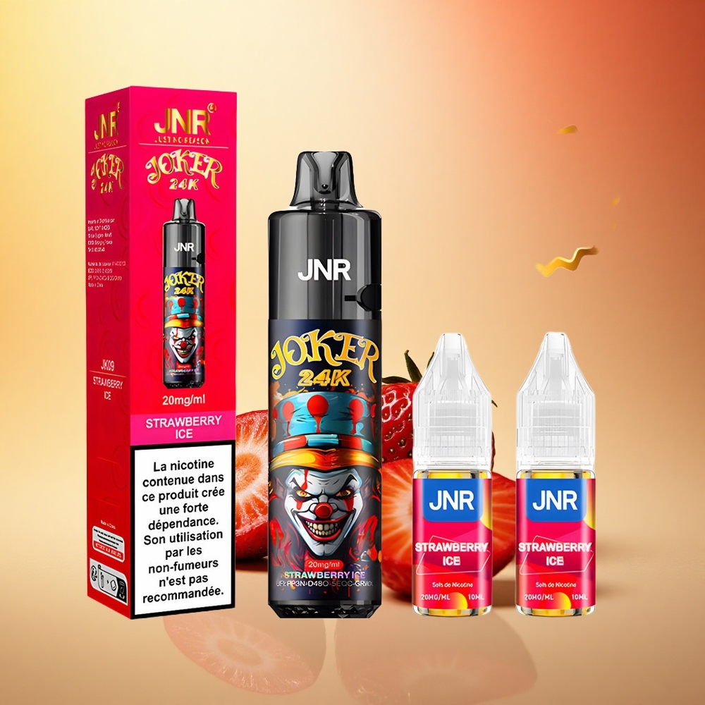 JNR Joker 24K Jagodni Led s 2% Nikotina in Vidno E-tekočino
