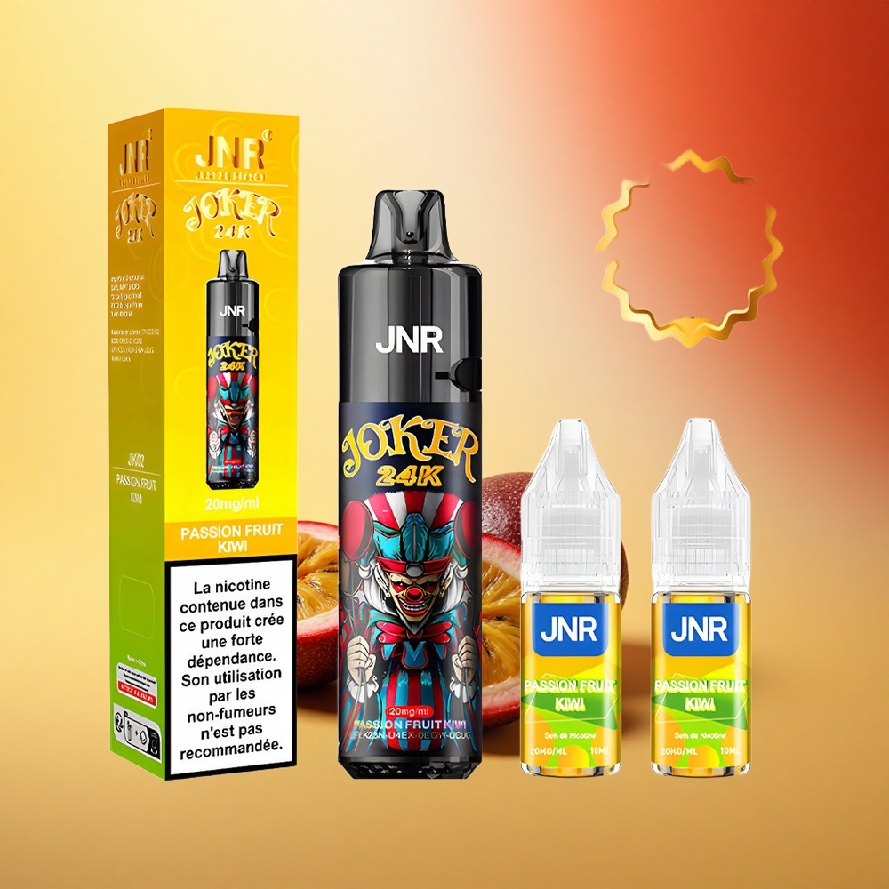 JNR Joker 24K Marelična kivi z vidno ravnjo e-tekočine in stranskim polnjenjem