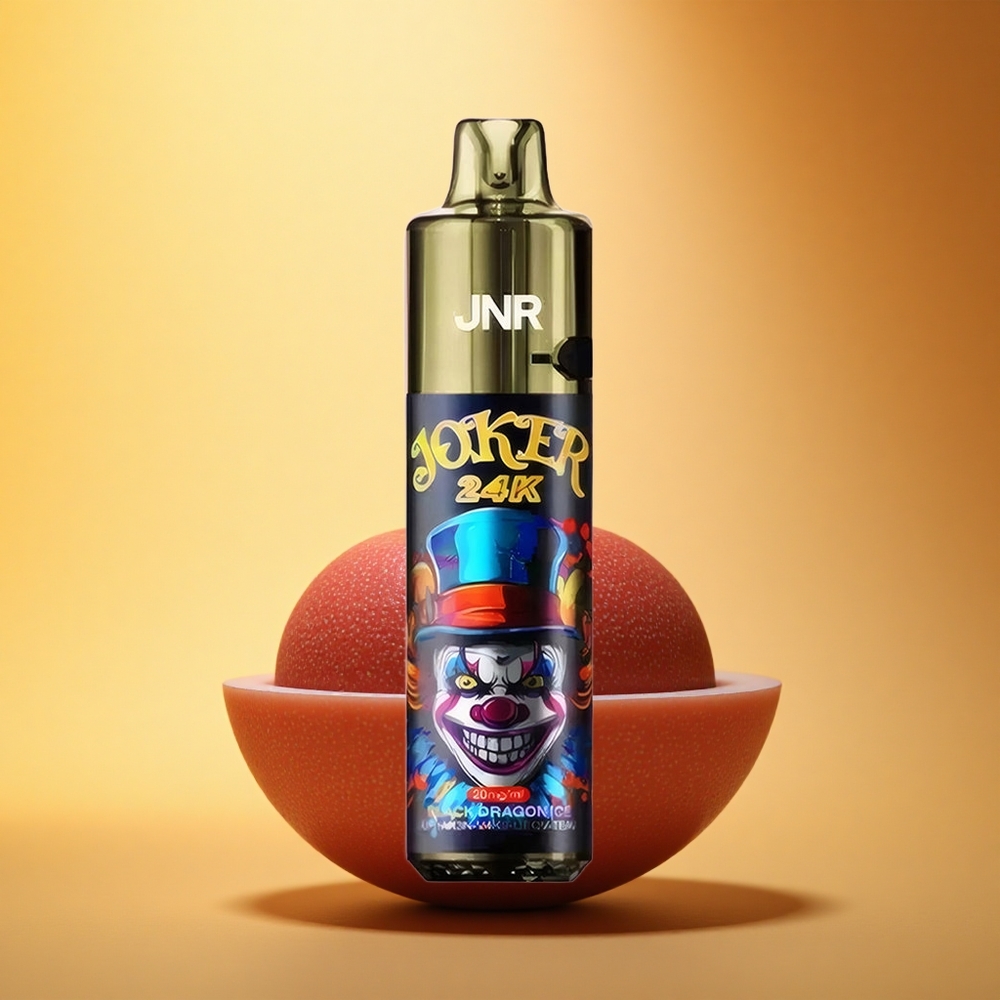 JNR Joker 24K Črni Zmaj Led z Vidno E-tekočino in 2% Nikotina
