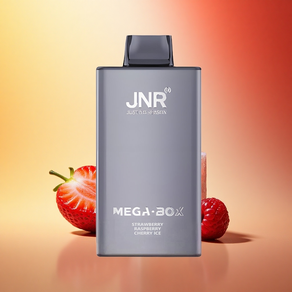 JNR Mega Box 25000 Jagoda Malina Češnja Led z 30ml E-tekočino in Dual Mesh Coil