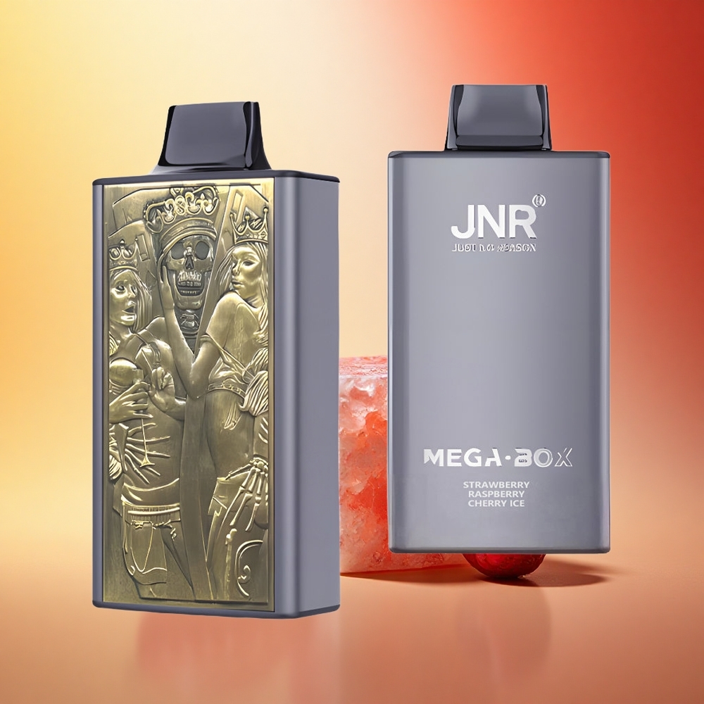 JNR Mega Box 25000 Jagoda Malina Češnja Led z 30ml E-tekočino in Dual Mesh Coil