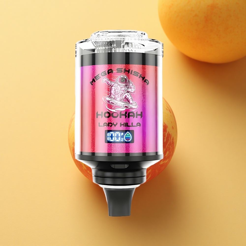 JNR Mega Shisha Hookah 100K Gospa Ubijalka Tip-C Hitri Polnilec 2200mAh