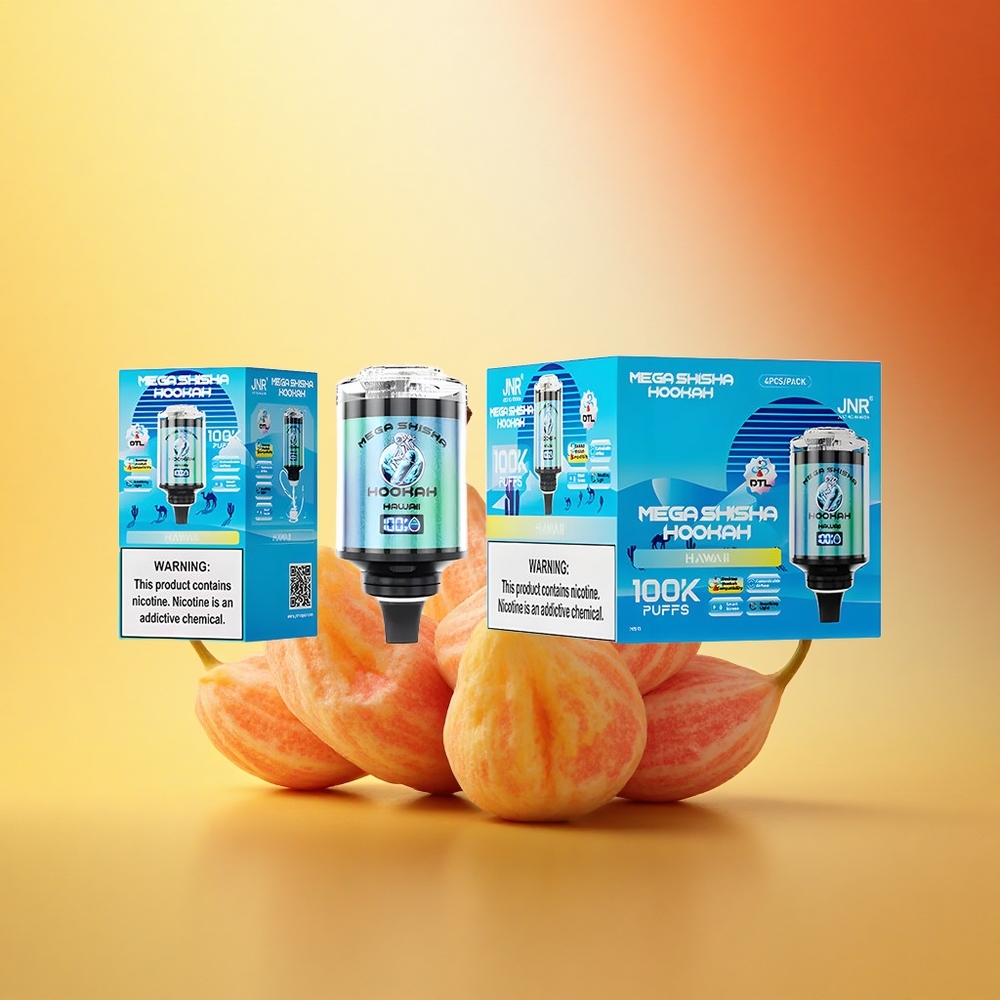 JNR Mega Shisha Hookah 100K Hawaii Mega Tipka Hitrost Osvežitev