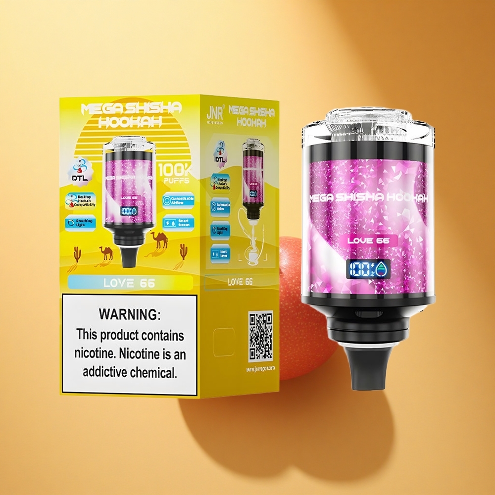 JNR Mega Shisha Hookah 100K Ljubezen 66 2200mAh Tip-C