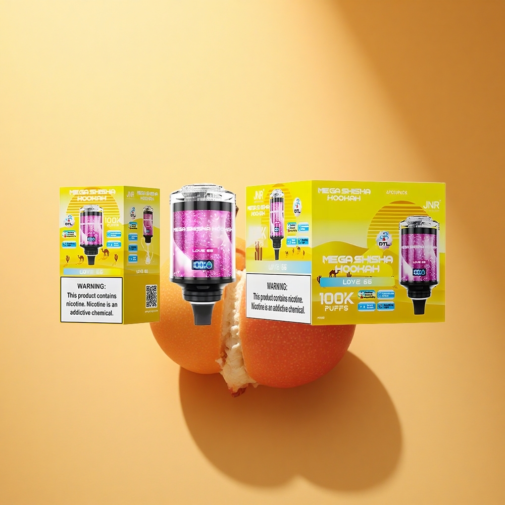 JNR Mega Shisha Hookah 100K Ljubezen 66 2200mAh Tip-C