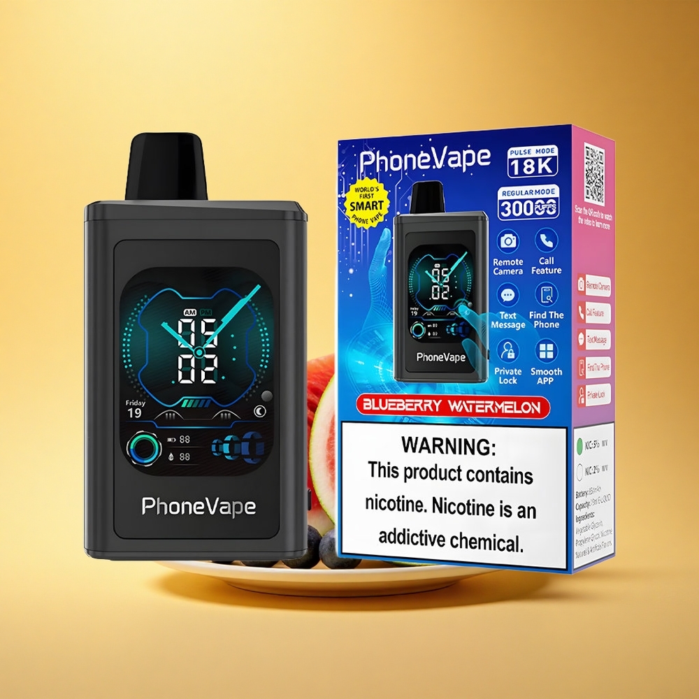 JNR PhoneVape 30000 Borovnica Lubenica Turbo Zrak Nadzor