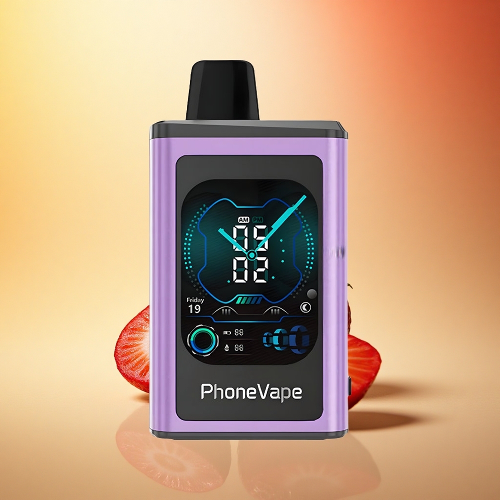 JNR PhoneVape 30000 Jagoda Led s Turbo Načinom in Nastavljivim Zračnim Tokom