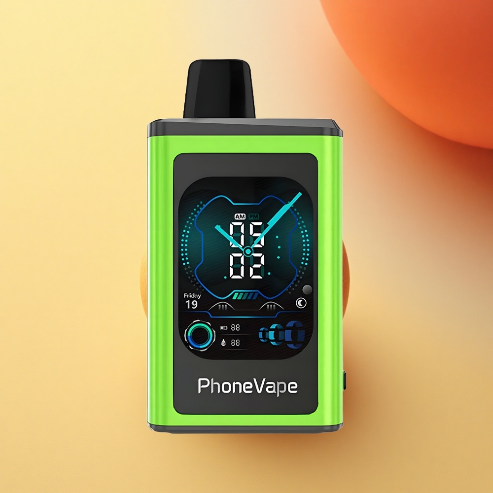 JNR PhoneVape 30000 Kislo Jabolčni Led z Turbo Načinom in Nastavljivim Zračnim Tokom