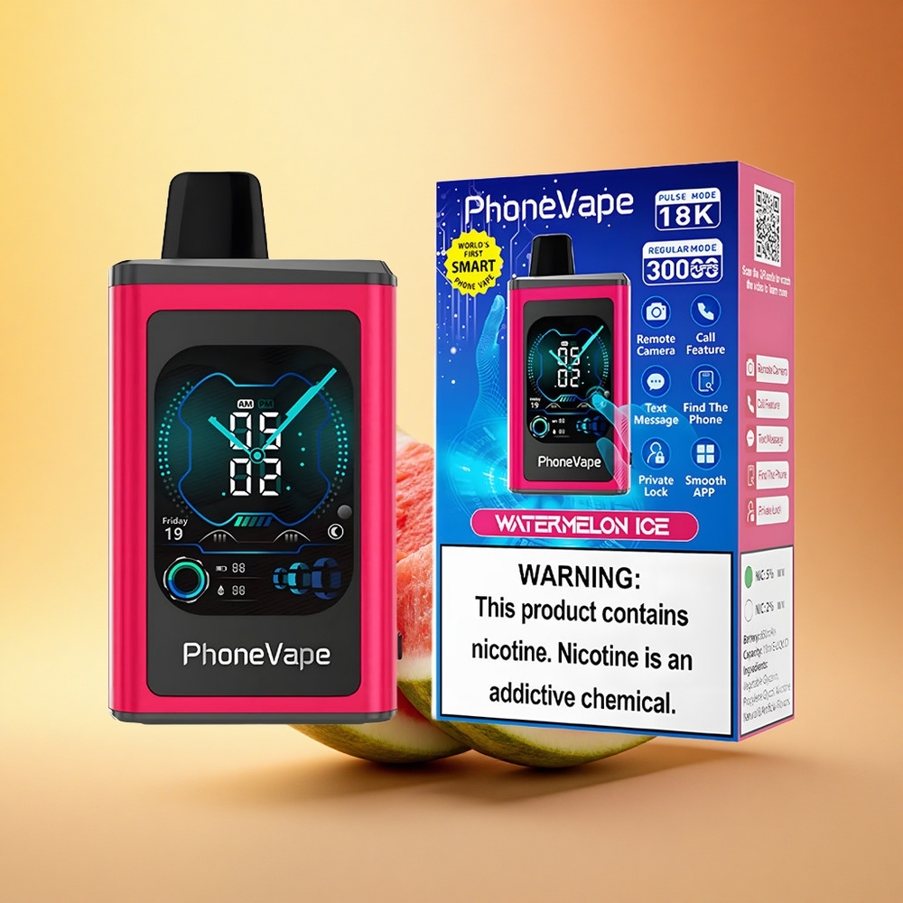 JNR PhoneVape 30000 Lubenica Led s Turbo Načinom in Nastavljivim Zrakom