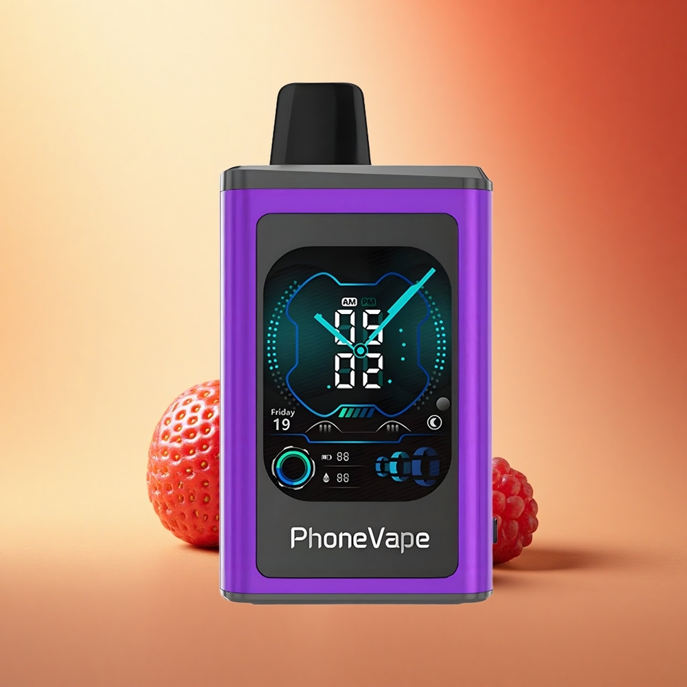 JNR PhoneVape 30000 Češnja Jagoda Malina Turbo Zrakokret App Nadzor