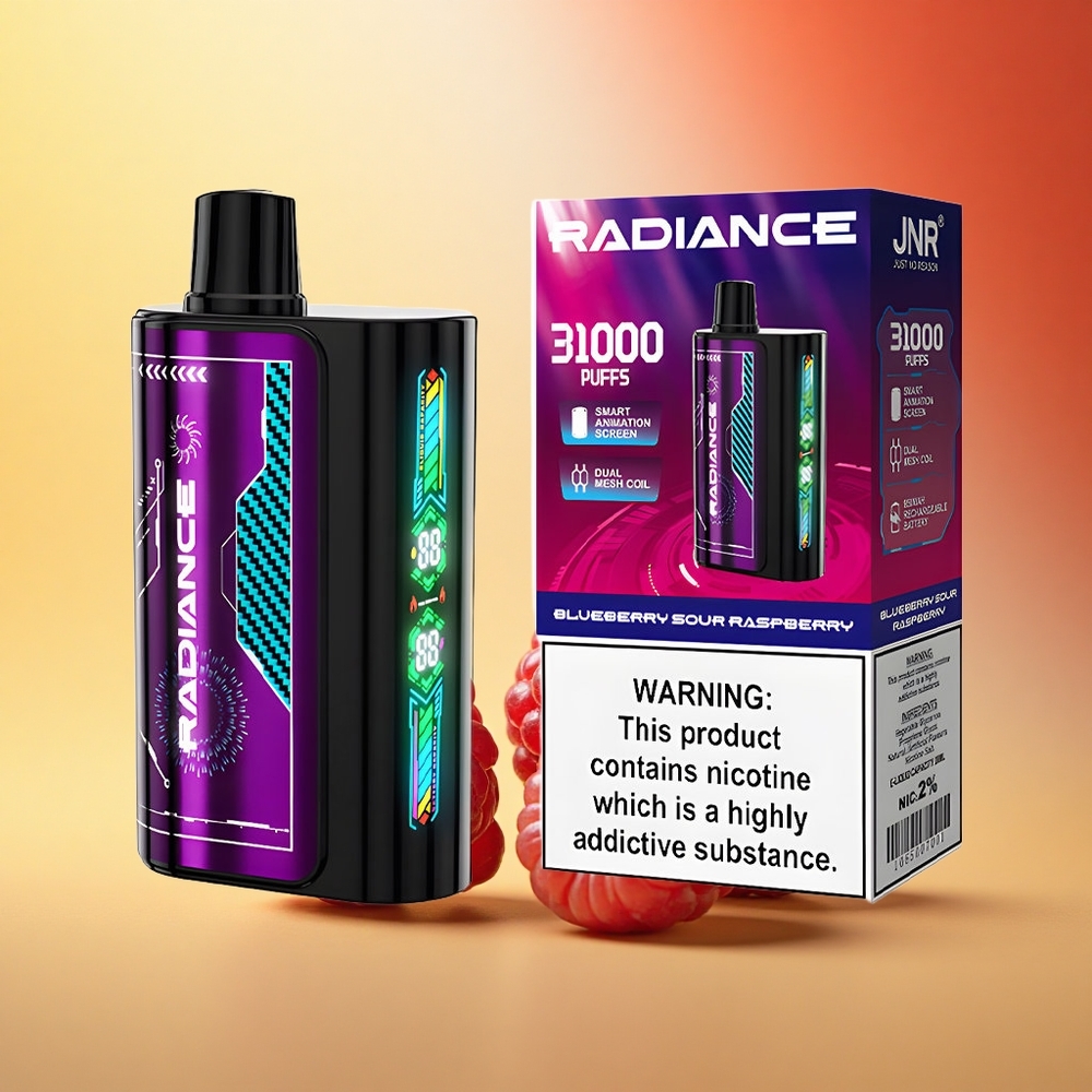 JNR Radiance 31000 Borovnično-Kisla Malina Dual Mesh & 28ml E-tekočina