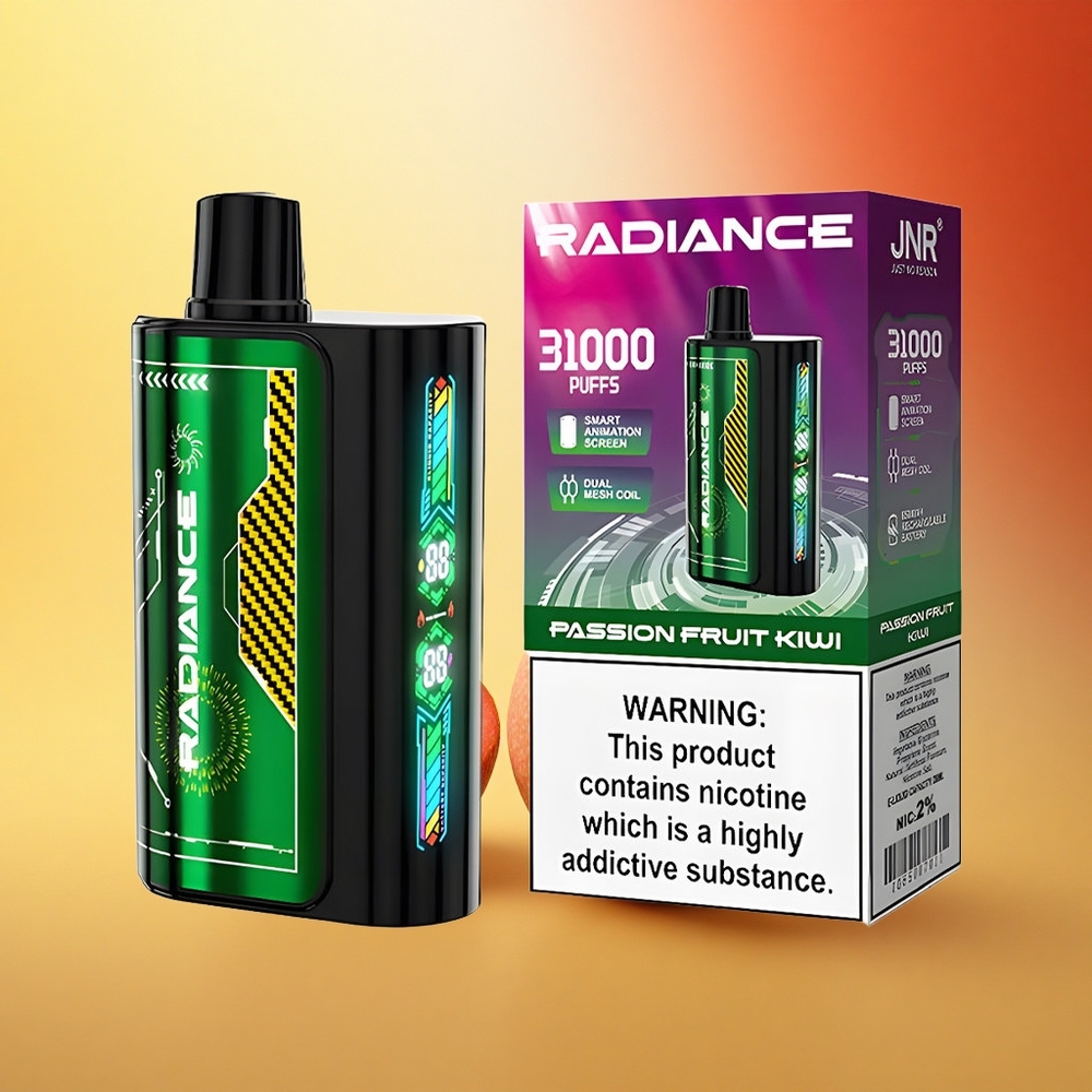 JNR Radiance 31000 Marelična Kivi z Dvojno Mrežno Tuljavo in Pametnim Animacijskim Zaslonom