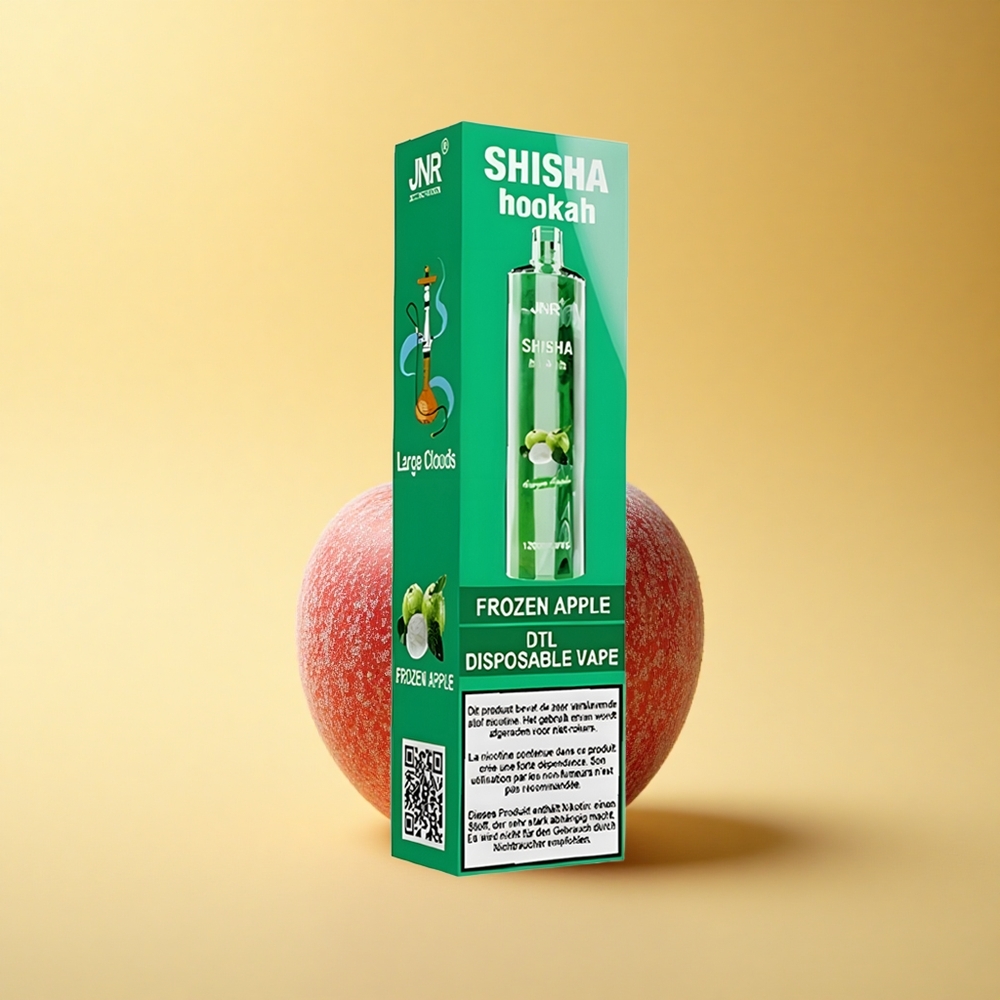 JNR Shisha Hookah 12000 Leden Jabolko 24ml 750mAh Mesh