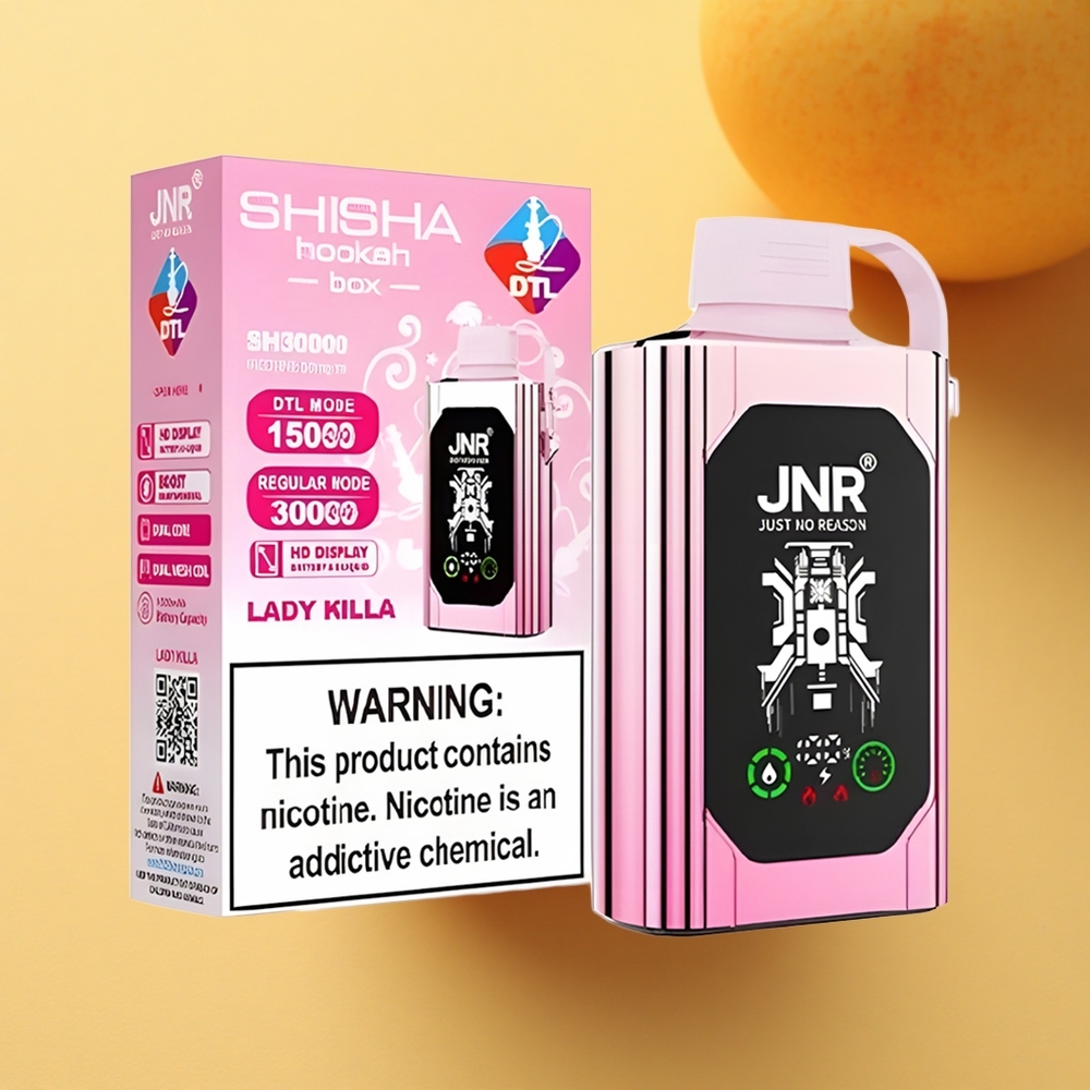 JNR Shisha Hookah Box 20500 Dama Ubijalka HD Prikaz 25ml Dvojno Mrežasto