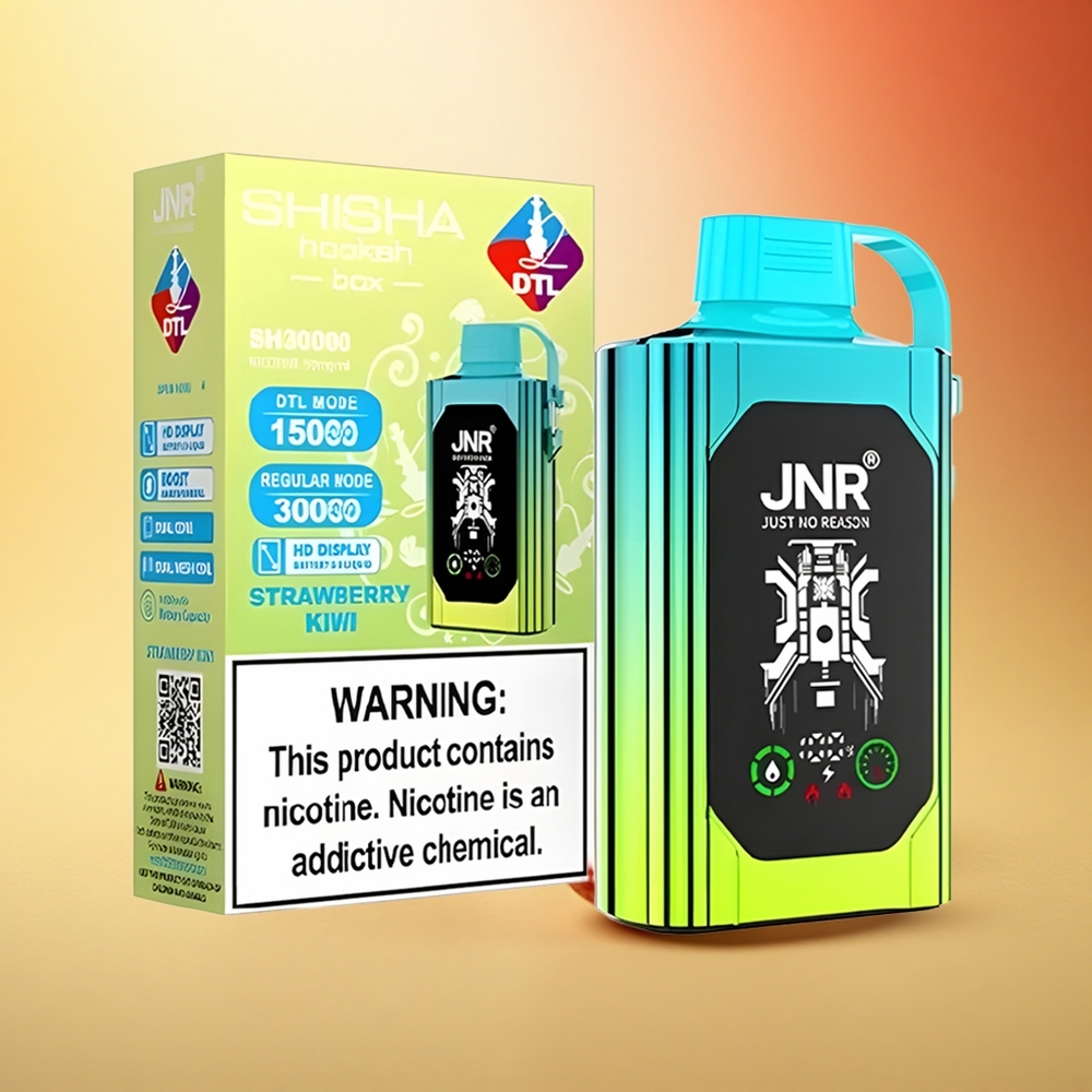 JNR Shisha Hookah Box 20500 Jagoda Kivi HD Dvojno Mrežasto Navitje Hitri Polnilec Tip-C