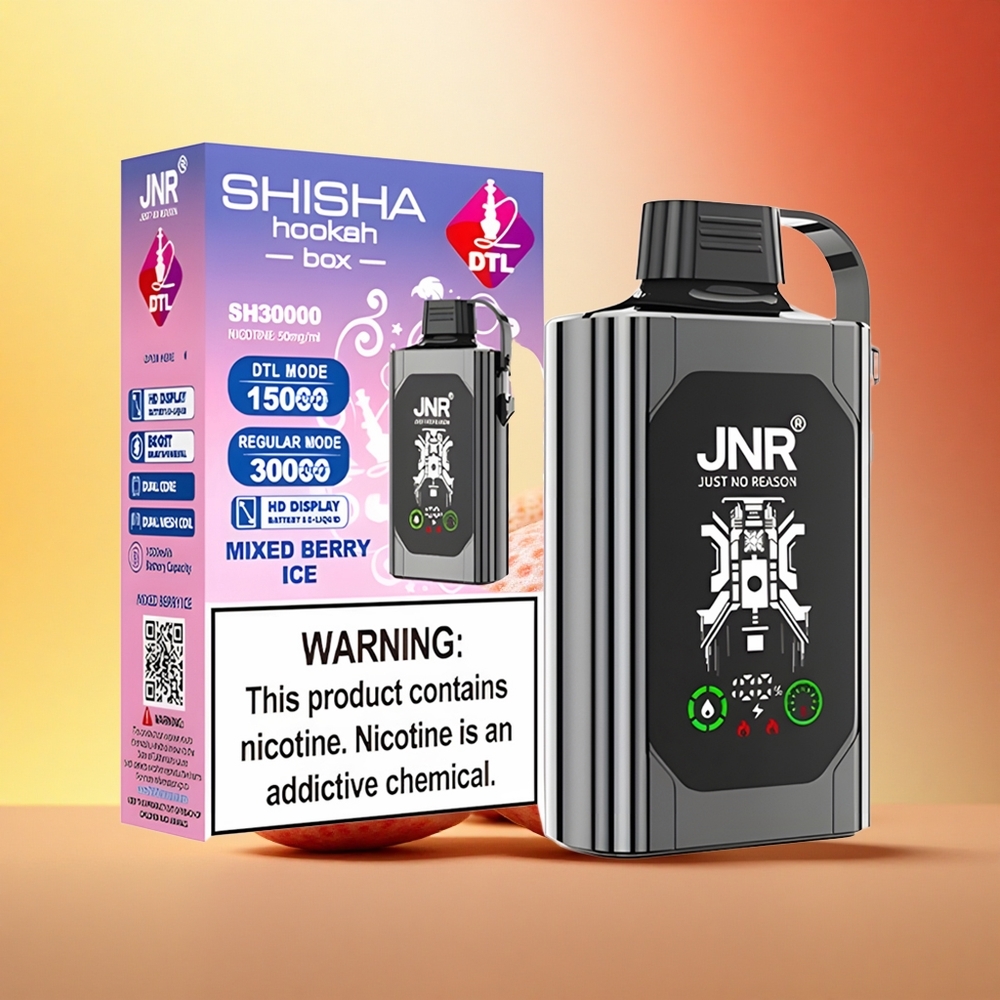 JNR Shisha Hookah Box 20500 Mešana Jagoda Ledeni Dvig 1000mAh 25ml Dual Mesh