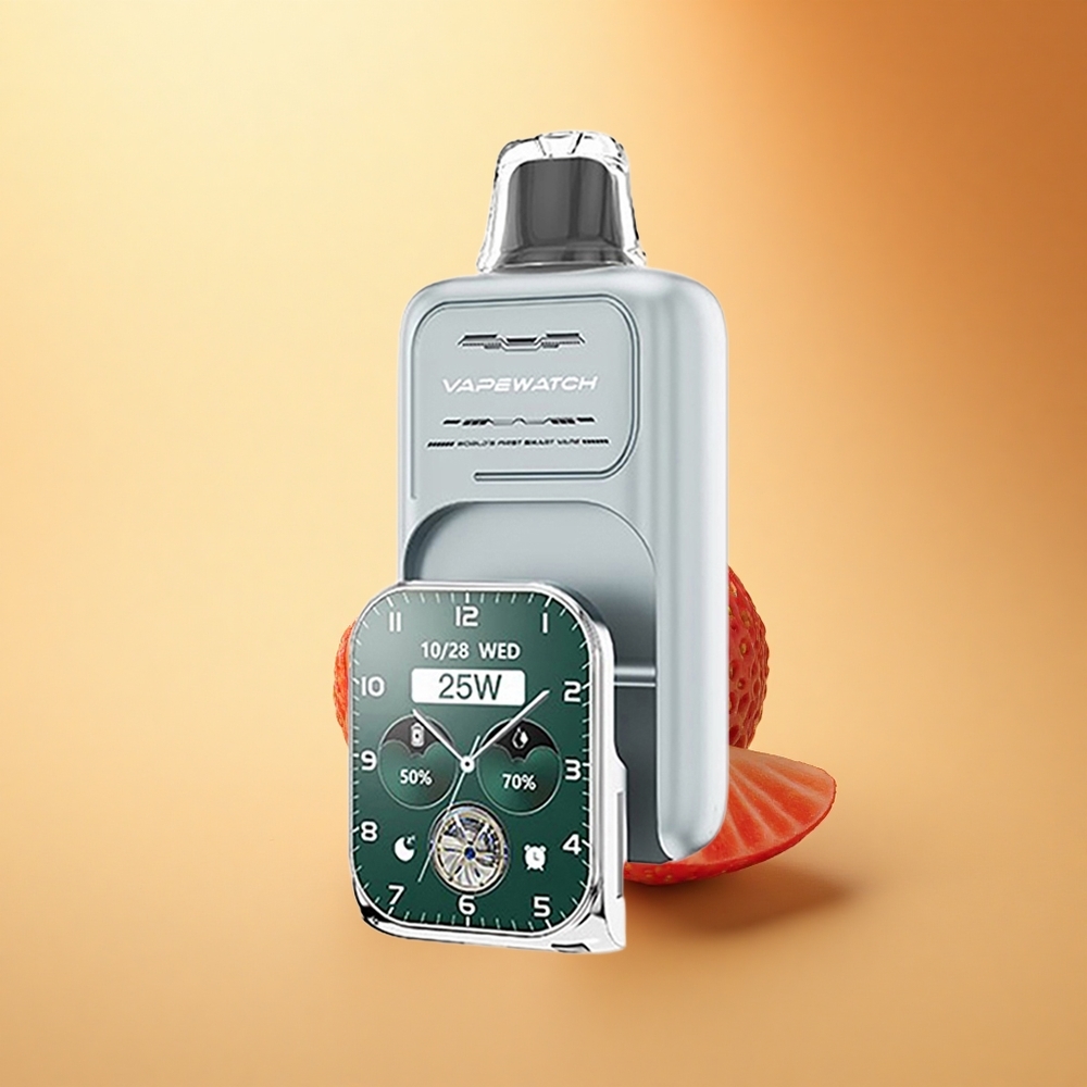 JNR VapeWatch 30000 Jagoda Led z Dvojno Mrežo in Hitrim Polnjenjem